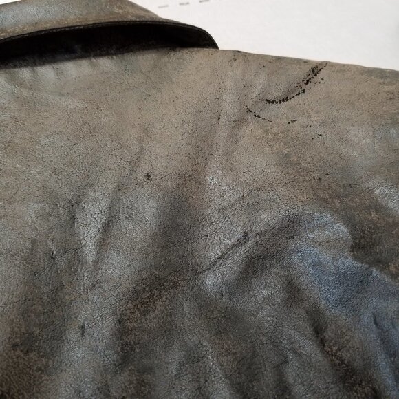 MATTINA T Vegan Leather Jacket Womens 18 Burnished Bronze sequins Full‎ zip Edgy - Picture 10 of 10